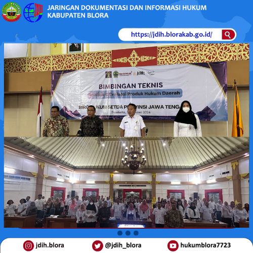 Bimbingan Teknis Analis dan Evaluasi Produk Hukum Daerah 