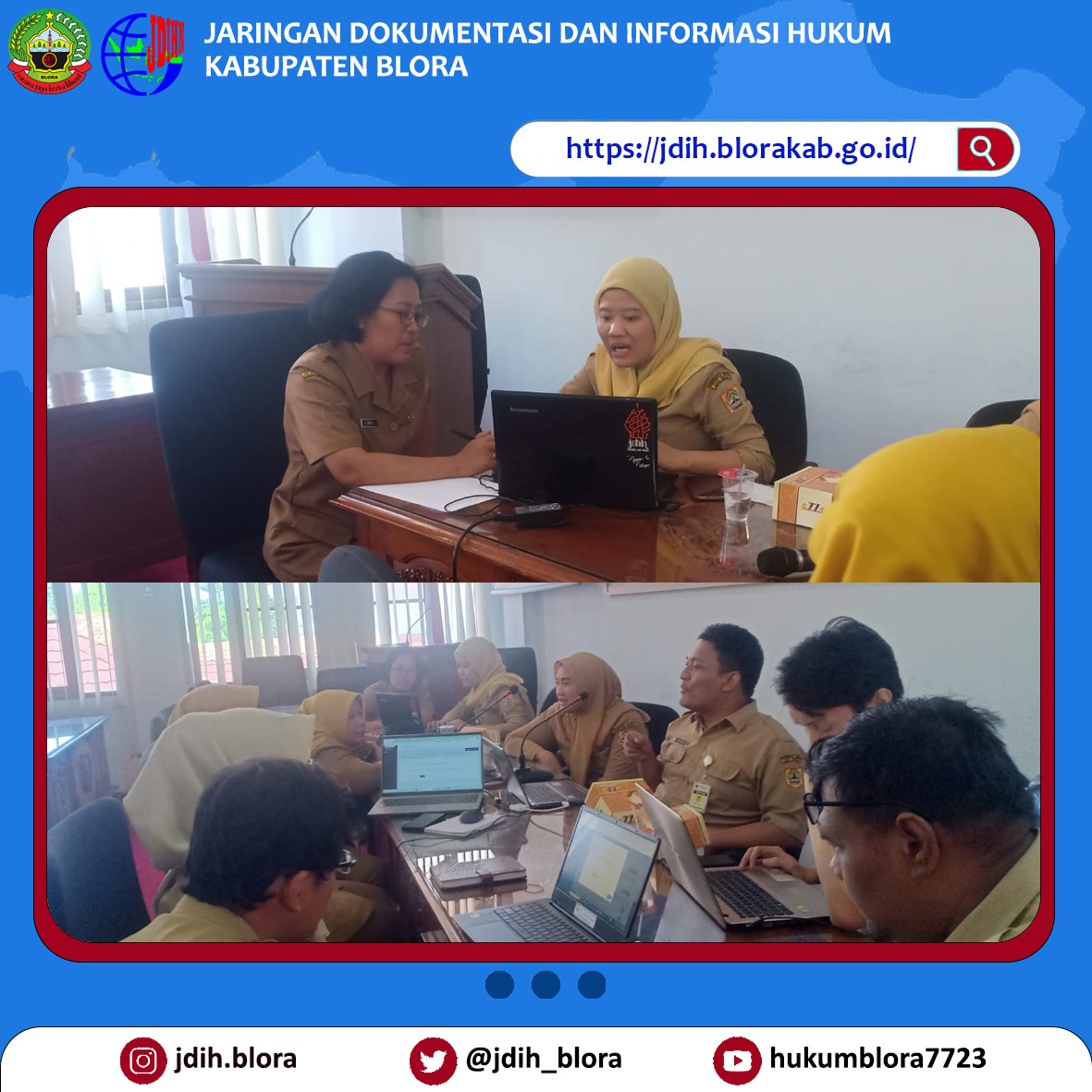 Pendampingan Pengisian E-Reporting JDIHN oleh Biro Hukum SETDA Provinsi Jawa Tengah.