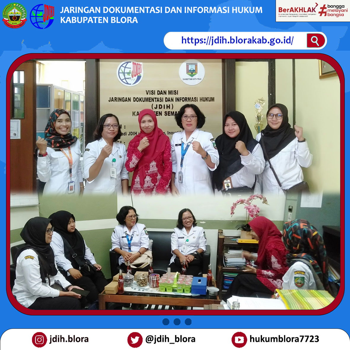 Bagian Hukum Setda Kabupaten Blora melakukan Studi Komparasi ke Bagian Hukum Setda Kabupaten Semarang.